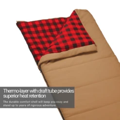 Woods Heritage Cotton Flannel 5° Sleeping Bag -Cheap BobwardsStore 1604526 1200 auto