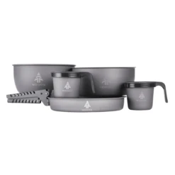Woods Nootka Anodized 5-Piece Camping Cook Set