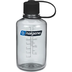 Nalgene Tritan Narrow Mouth Water Bottle -Cheap BobwardsStore Nalgene Tritan Narrow Mouth Water Bottle Gray Black Lid